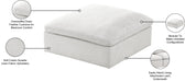 Serene Linen Fabric Deluxe Cloud Ottoman - Sterling House Interiors