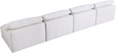 Serene Linen Fabric Deluxe Cloud Modular Armless Sofa - Sterling House Interiors