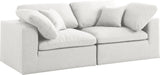 Serene Linen Fabric Deluxe Cloud Modular Sofa - Sterling House Interiors