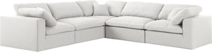 Serene Linen Fabric Deluxe Cloud Modular Sectional - Sterling House Interiors