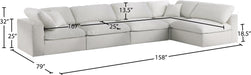 Serene Linen Fabric Deluxe Cloud Modular Sectional - Sterling House Interiors
