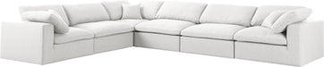 Serene Linen Fabric Deluxe Cloud Modular Sectional - Sterling House Interiors