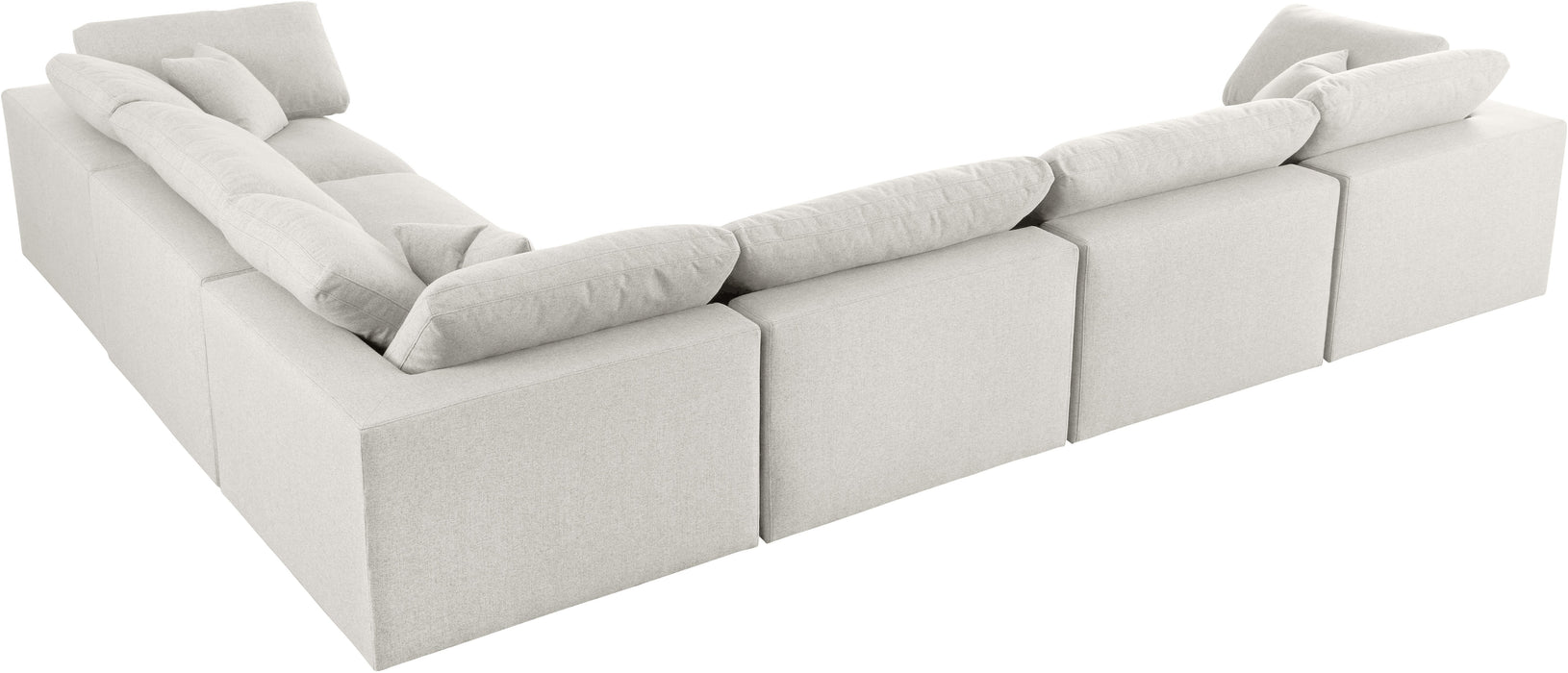 Serene Linen Fabric Deluxe Cloud Modular Sectional - Sterling House Interiors