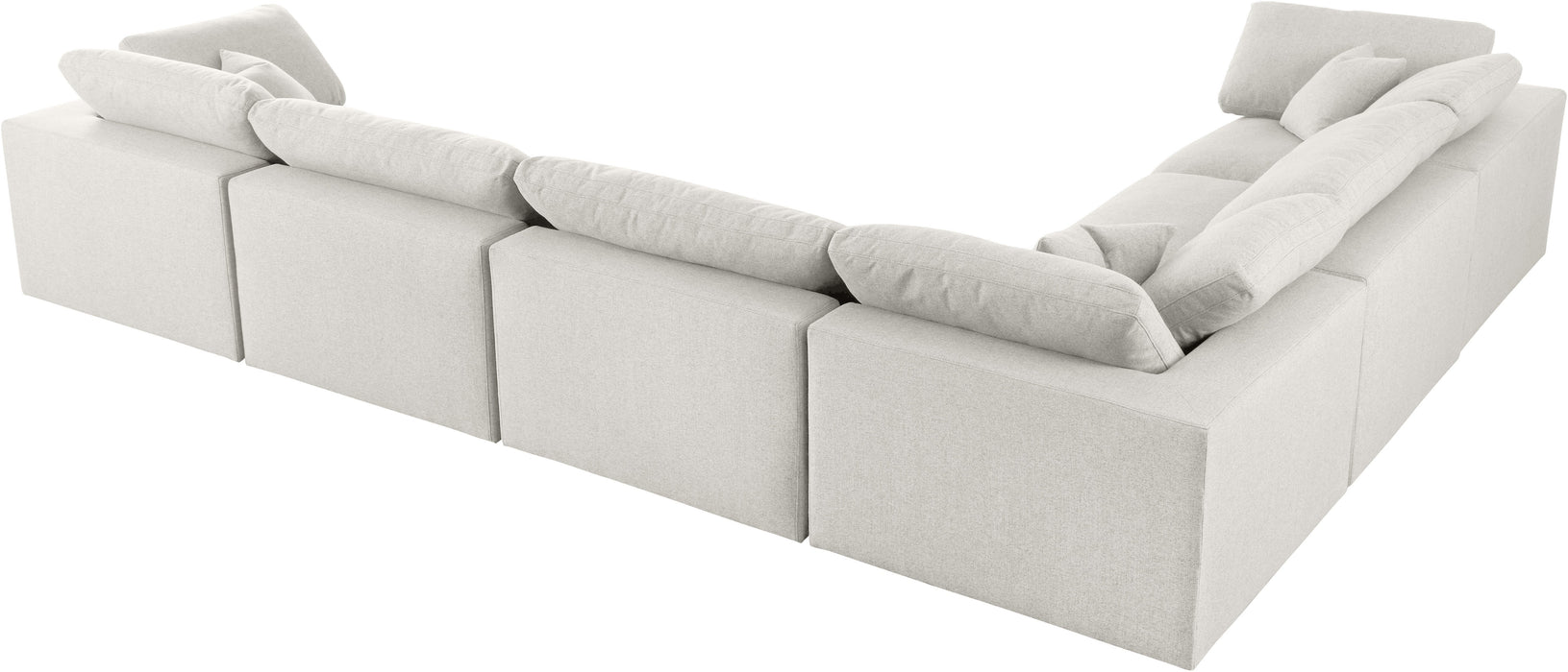 Serene Linen Fabric Deluxe Cloud Modular Sectional - Sterling House Interiors