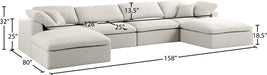 Serene Linen Fabric Deluxe Cloud Modular Sectional - Sterling House Interiors