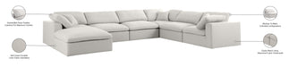 Serene Linen Fabric Deluxe Cloud Modular Sectional - Sterling House Interiors