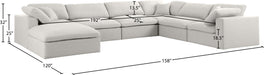 Serene Linen Fabric Deluxe Cloud Modular Sectional - Sterling House Interiors