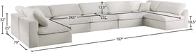 Serene Linen Fabric Deluxe Cloud Modular Sectional - Sterling House Interiors