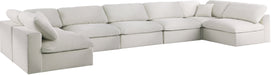 Serene Linen Fabric Deluxe Cloud Modular Sectional - Sterling House Interiors