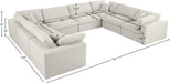 Serene Linen Fabric Deluxe Cloud Modular Sectional - Sterling House Interiors