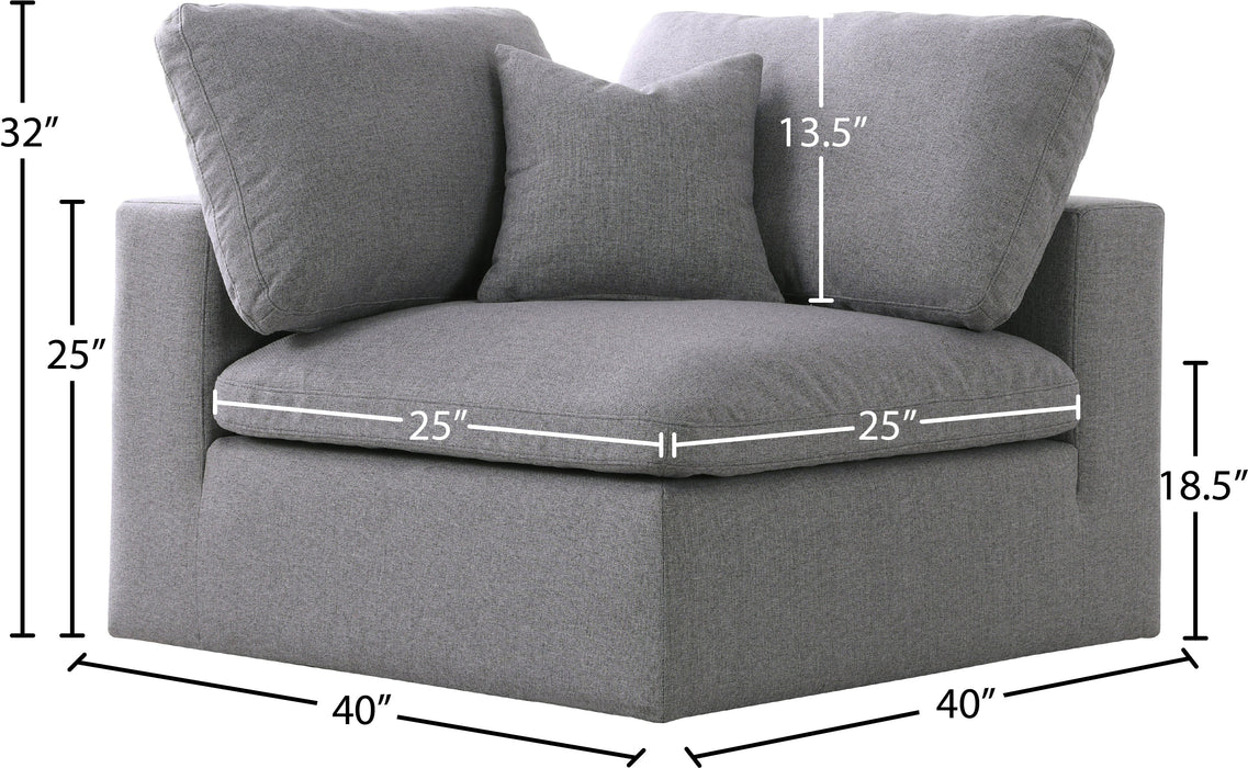 Serene Linen Fabric Deluxe Cloud Corner Chair - Sterling House Interiors