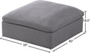 Serene Linen Fabric Deluxe Cloud Ottoman - Sterling House Interiors