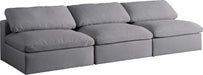 Serene Linen Fabric Deluxe Cloud Modular Armless Sofa - Sterling House Interiors