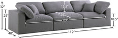 Serene Linen Fabric Deluxe Cloud Modular Sofa - Sterling House Interiors
