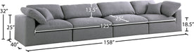 Serene Linen Fabric Deluxe Cloud Modular Sofa - Sterling House Interiors