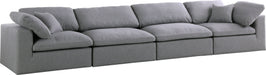 Serene Linen Fabric Deluxe Cloud Modular Sofa - Sterling House Interiors