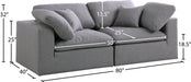 Serene Linen Fabric Deluxe Cloud Modular Sofa - Sterling House Interiors