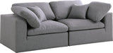 Serene Linen Fabric Deluxe Cloud Modular Sofa - Sterling House Interiors
