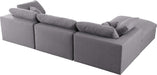 Serene Linen Fabric Deluxe Cloud Modular Sectional - Sterling House Interiors