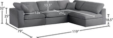 Serene Linen Fabric Deluxe Cloud Modular Sectional - Sterling House Interiors