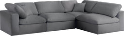 Serene Linen Fabric Deluxe Cloud Modular Sectional - Sterling House Interiors