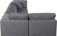 Serene Linen Fabric Deluxe Cloud Modular Sectional - Sterling House Interiors