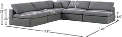Serene Linen Fabric Deluxe Cloud Modular Sectional - Sterling House Interiors
