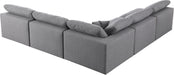 Serene Linen Fabric Deluxe Cloud Modular Sectional - Sterling House Interiors
