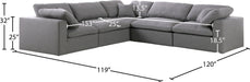 Serene Linen Fabric Deluxe Cloud Modular Sectional - Sterling House Interiors