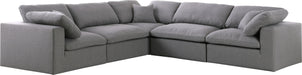 Serene Linen Fabric Deluxe Cloud Modular Sectional - Sterling House Interiors