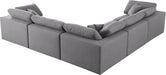 Serene Linen Fabric Deluxe Cloud Modular Sectional - Sterling House Interiors