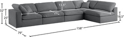 Serene Linen Fabric Deluxe Cloud Modular Sectional - Sterling House Interiors