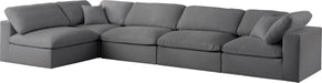Serene Linen Fabric Deluxe Cloud Modular Sectional - Sterling House Interiors