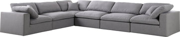 Serene Linen Fabric Deluxe Cloud Modular Sectional - Sterling House Interiors
