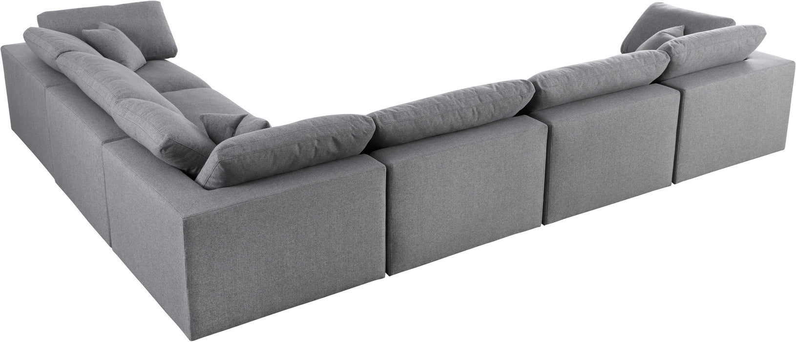 Serene Linen Fabric Deluxe Cloud Modular Sectional - Sterling House Interiors