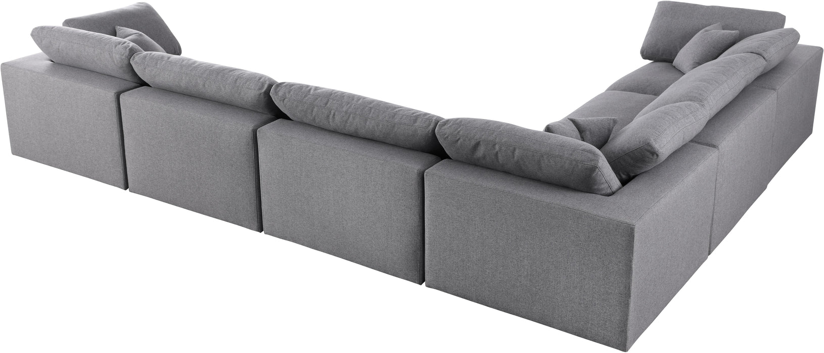 Serene Linen Fabric Deluxe Cloud Modular Sectional - Sterling House Interiors