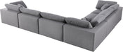 Serene Linen Fabric Deluxe Cloud Modular Sectional - Sterling House Interiors