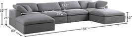 Serene Linen Fabric Deluxe Cloud Modular Sectional - Sterling House Interiors