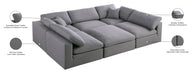 Serene Linen Fabric Deluxe Cloud Modular Sectional - Sterling House Interiors