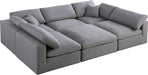 Serene Linen Fabric Deluxe Cloud Modular Sectional - Sterling House Interiors