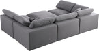 Serene Linen Fabric Deluxe Cloud Modular Sectional - Sterling House Interiors