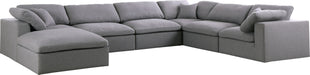 Serene Linen Fabric Deluxe Cloud Modular Sectional - Sterling House Interiors
