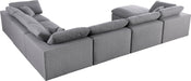 Serene Linen Fabric Deluxe Cloud Modular Sectional - Sterling House Interiors