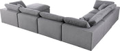 Serene Linen Fabric Deluxe Cloud Modular Sectional - Sterling House Interiors