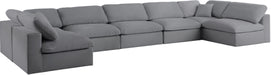 Serene Linen Fabric Deluxe Cloud Modular Sectional - Sterling House Interiors