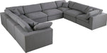 Serene Linen Fabric Deluxe Cloud Modular Sectional - Sterling House Interiors