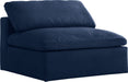 Serene Linen Fabric Deluxe Cloud Armless Chair - Sterling House Interiors