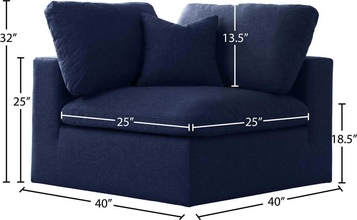 Serene Linen Fabric Deluxe Cloud Corner Chair - Sterling House Interiors