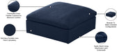 Serene Linen Fabric Deluxe Cloud Ottoman - Sterling House Interiors