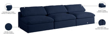 Serene Linen Fabric Deluxe Cloud Modular Armless Sofa - Sterling House Interiors